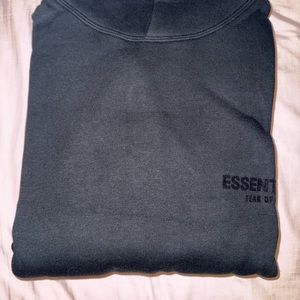 Essentials Black Fear of God Authentic Hoodie Brand New 80%COTTON 20%POLYESTER